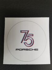 Porsche 75th Anniversary 75mm round vinyl sticker decal (no dates) picture