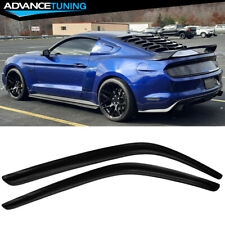 Fit 15-23 Ford Mustang Coupe Only Acrylic Window Visor Sun Rain Guard 2PCS picture