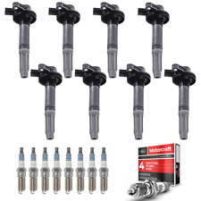 8 Ignition Coil & Motorcraft Platinum Spark Plug For 11-13 Ford F150 Mustang picture