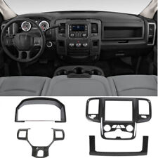 4x Carbon Fiber Interior Dash Panel Cover Trim Kit For Dodge Ram 1500 2011-2017 picture