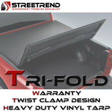 Premium Tri-Fold Tonneau Cover For 14-18 Silverado/Sierra 1500 Crew 5.8 Ft  Bed picture