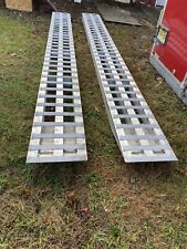 SALE   Aluminum ramps 16 x 1 1/2’ excellent condition no shipping picture