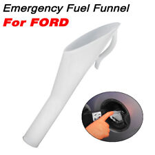 Emergency Capless Fuel Fill Filler Funnel Spout Adapter White For Ford Lincoln picture