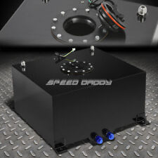 10 GALLON BLACK COATED ALUMINUM RACING/DRIFTING FUEL CELL GAS TANK+LEVEL SENDER picture
