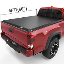 OEDRO 5FT Soft Roll-Up Tonneau Cover for 2016-2023 Toyota Tacoma Vinyl Bed Cover picture