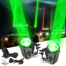 Pair RGB LED Laser Projector Whip Light Whipless Antenna Remote For UTV ATV US picture