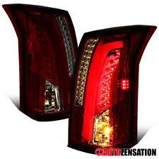 Fit 2003-2007 Cadillac CTS Red/Smoke Rear LED Tail Lights Brake Lamps Assembly picture