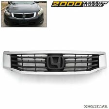 Fit For 2008-10 Honda Accord Sedan Chrome Trim Front Bumper Upper Grille New picture