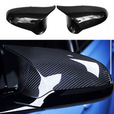 Pair Real Carbon Fiber Car Side Rear Mirror Cover Caps For BMW M3 F80 M4 F82 F83 picture