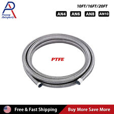 AN4/AN6/AN8/AN10/AN12 Stainless Steel Braided PTFE Fuel Line Hose Oil Gas Line picture