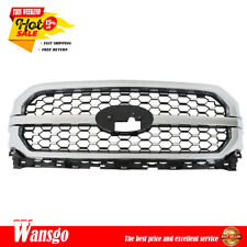 Front Upper Bumper Grill Grille Assembly Chrome+Silver Fits For 21 thru 23 Ford picture