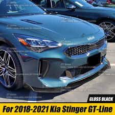 For 2018-2021 Kia Stinger GT-Line Painted Black Front Bumper Body Spoiler Lip picture