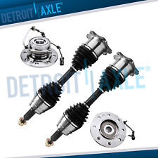 4WD Front Wheel Bearings Hub CV Axle Shafts for Chevy GMC K2500 K3500 Suburban picture