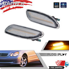 Clear LED Amber Side Marker Light For 01-07 Mercedes Benz W203 C-Class C200 300 picture