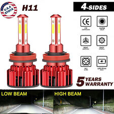 4-Sides H11 H9 LED Headlight Super Bright Bulbs Kit 330000LM HIGH/LOW Beam 6000K picture