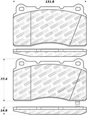 StopTech 308.10010 Street Brake Pads; Front, Rear with Shims Black  picture