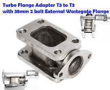 T3 to T3 Turbo Manifold Flange Adapter Conversion w/38mm Wastegate Flange picture