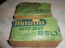 Two Vintage Hinson Automotive Seat Safety Belt Kits in Original Boxes picture