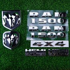 7pcs Siver Black R-A-M 1500 5.7 4x4 For Grille Side Tailboard Emblem 68247898AA picture