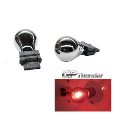GP Thunder 3157 3057 4157 Chrome Silver T25 Light Bulbs Red 2pcs picture