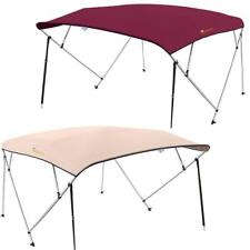 KING BIRD 4 Bow 8ft Long Bimini Top Boat Cover Canopy Sun Shade 600D Oxford US picture