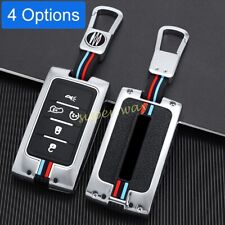 Zinc Alloy Car Key Fob Chain Case Cover For Jeep Grand Cherokee (WL) Wagoneer L picture