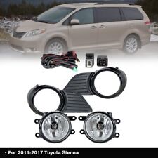 For 11-17 Toyota Sienna Pair Front Bumper Fog Driving Lights Clear Lamp LH+RH picture
