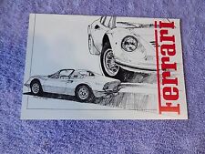 1971 Ferrari brochure dino 246GT 365GTB GTB4S GTC4 365GT4 BB boxer NOS picture