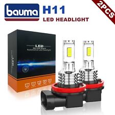 2x New H11 CSP LED Headlight Kit High Low Beam Bulb Super Bright 6000K White picture