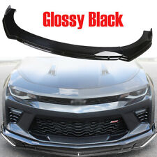 For 16-21 Camaro SS 19-22 LS LT RS Gloss Black Front Bumper Lip Splitter Spoiler picture