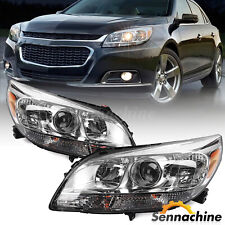For 2013 2014 2015 Chevy Malibu Halogen Projector Headlights Headlamps LH+RH picture