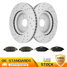 Front Drilled Rotors Brake Pads for Nissan Pathfinder Murano INFINITI QX60 picture