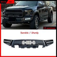 Front Bumper For 2015-2017 Ford F150 F-150 Raptor Style W/LED Lights Black Steel picture