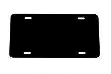 BLACK Anodized Aluminum License Plate Blank 12x6 .020 0.5mm Laser Cut in USA picture