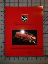 1992 Dodge Viper Technical Highlights Brochure Original  picture