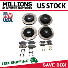 Front & Rear Drilled Rotors + Brake Pads for 2007 2008 2009 - 2013 Nissan Altima picture