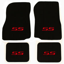 NEW 1982-2007 Chevy Monte Carlo Floor Mats Carpet Embroidered SS Logo Red All 4 picture