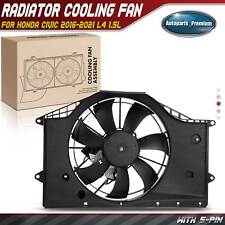Radiator Cooling Fan Assembly for Honda Civic 2016-2021 1.5L w/ Brushless Motor picture