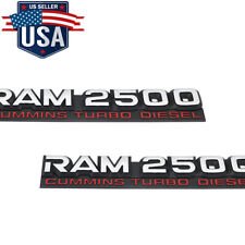 3D raised For Ram 2500 Cummins Turbo Diesel Emblem 94 -98  Nameplate Badges picture