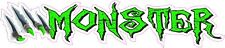 Monster Claws Green X Large Decal 24 x 6