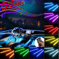 RGB 5050 48 LED Light Strip Interior Atmosphere Neon Lamp Remote Control For Car picture