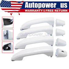 For 2014-2018 Silverado Sierra Outside Front & Rear Door Handle Olympic White picture