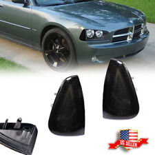 Smoked Lens Corner Parking Marker Signal Lights Housings For 06-10 Dodge Charger picture