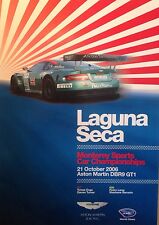 Aston Martin DBR9 GT1 Laguna Seca 2006 Event Extremely Rare Car Poster:>) picture