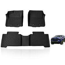 For 2018-2023 Toyota Tacoma Double Cab Floor Mats 3D TPE Floor Liner All Weather picture