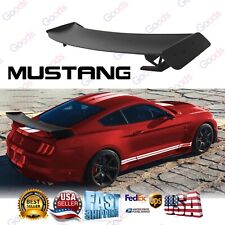 FOR 15-2022 FORD MUSTANG RACING GT500 STYLE BIG TRUNK SPOILER WING METAL STANDS picture