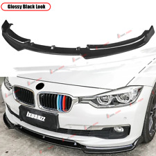 For BMW F30 320li Base 2012-2015 Front Bumper Lip Spoiler Splitter Gloss Black picture