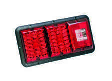 Bargman 84 85 Trailer RV Triple Tail Light Red & Red LED Incndscnt Backup BLACK picture