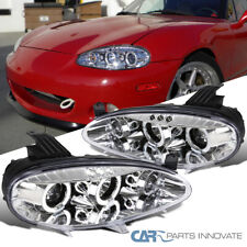 For 01-05 Mazda Miata MX5 Replacement Clear LED Halo Projector Headlights Pair picture