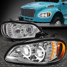 [LED DRL+SIGNAL]FOR 03-19 FREIGHTLINER M2 106 112 PROJECTOR HEADLIGHTS CHROME picture